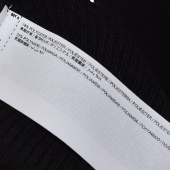 Mango Black Ribbed Dress S Minimalist Modern Core Basic Sleek Soft Glam Outfit - Picture 8 of 8